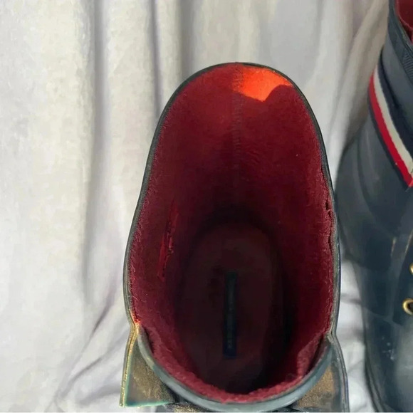 Tommy Hilfiger Boots Womens Sz 10 M Toniee Blue Lace Waterproof Snow Rain Ankle - Picture 6 of 7